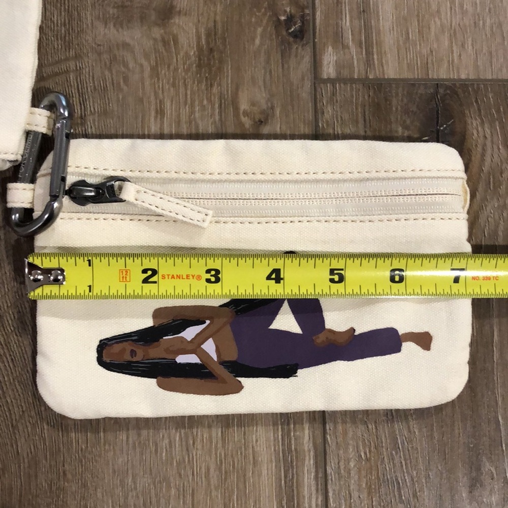 NWT! - ATHLETA {Artist Series} Coffee Run Zip Pouch Bag Set - Picture 13 of 14